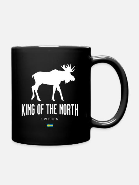 Sweden - King of the North - Full Colour Mug - black