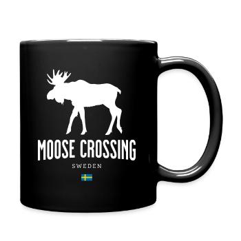 Elch Schweden - Tasse einfarbig - Schwarz - Rechts