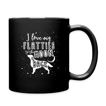 Flattie Moon - Full Colour Mug - black - Right