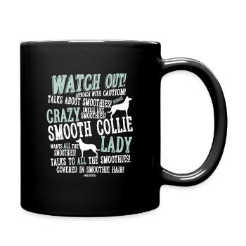 Watch Out! Smoothie W - Full Colour Mug - black - Right