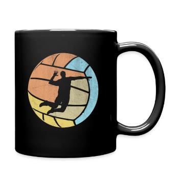 Volleyball Volleyball Vintage - Mug uni - noir - Droite
