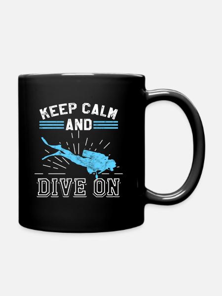 Scuba Diving - Full Colour Mug - black