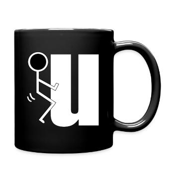 Va te faire foutre - Mug uni - noir - Droite
