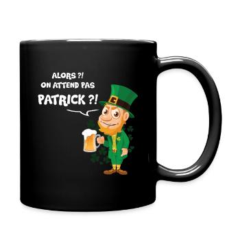 St. Patrick Day - Tasse einfarbig - Schwarz - Rechts