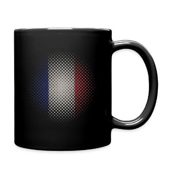 Drapeau France tricolore Paris Nice Lyon - Mug uni - noir - Droite