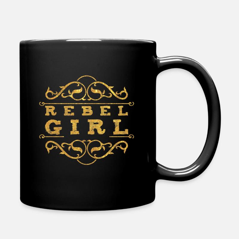 Rebel Girl - Tasse einfarbig - Schwarz