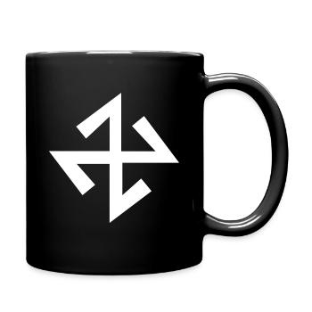 Character rune symbol gift spirit culture - Full Colour Mug - black - Right