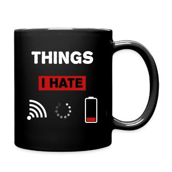 Gaming WLAN Gamer Geschenkidee - Tasse einfarbig - Schwarz - Rechts