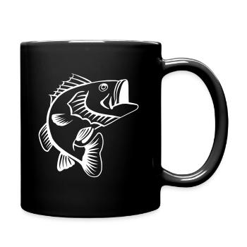 Barsch - Tasse einfarbig - Schwarz - Rechts