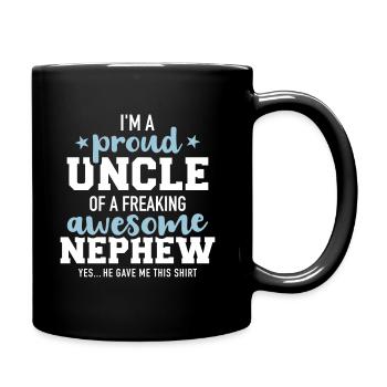 uncle - Full Colour Mug - black - Right