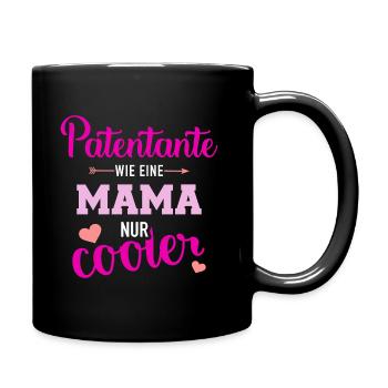 Patentante - Tasse einfarbig - Schwarz - Rechts