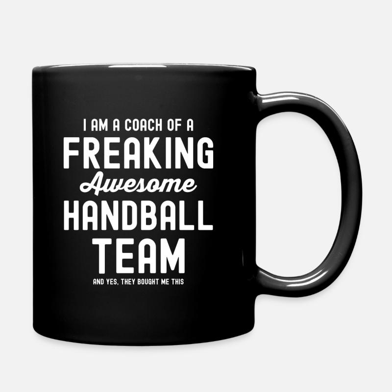Handball Coach Trainer Geschenk - Tasse einfarbig - Schwarz