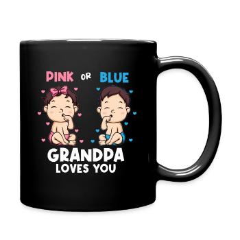 Bébé shower baby party garçon fille grand-père grand-père - Mug uni - noir - Droite