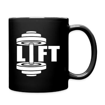 LIFT GYM - Full Colour Mug - black - Right