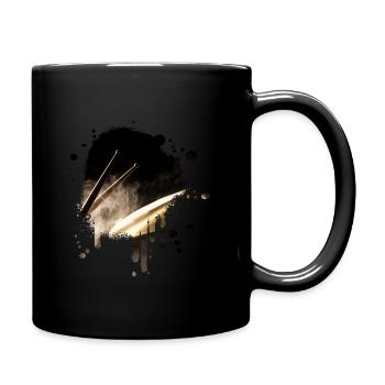 Batterie de la bande - Mug uni - noir - Droite