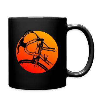 Vélo Cyclisme Route Vélo Design Rétro - Mug uni - noir - Droite