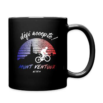 Rennrad Radsport Mont Ventoux? Défi accepté ! - Tasse einfarbig - Schwarz - Rechts