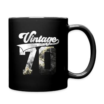 56E ANNIVERSAIRE MILLÉSIME 1970 - Mug uni - noir - Droite