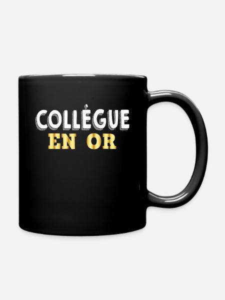 Collègue En Or Cadeau Drôle Collègue Qui Déchire - Mug uni - noir