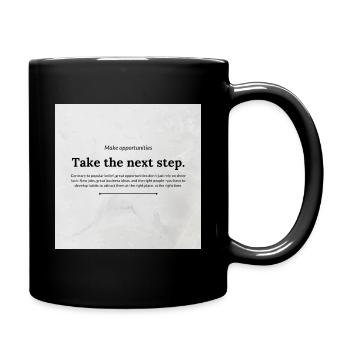 Life Goals - Tasse einfarbig - Schwarz - Rechts