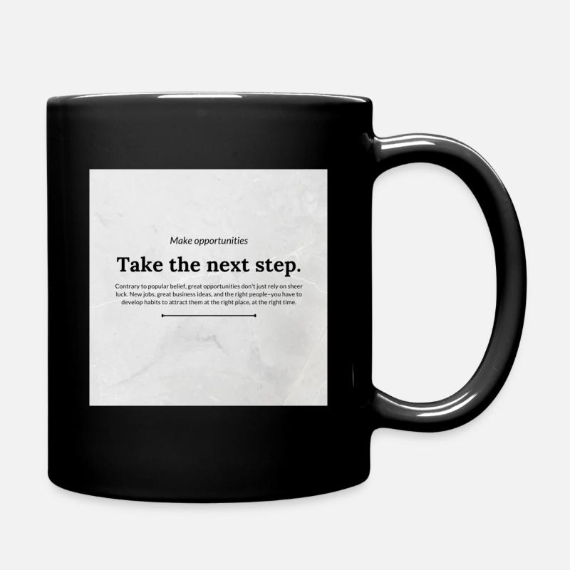 Life Goals - Tasse einfarbig - Schwarz