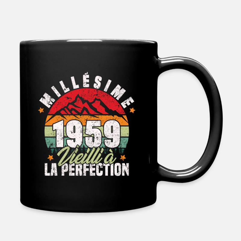 Millésime 1959, Cadeau D'anniversaire Vintage 1959 - Mug uni - noir