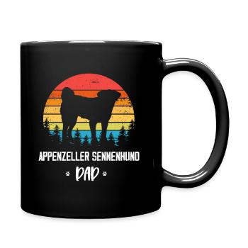 Appenzeller Sennenhund - Tasse einfarbig - Schwarz - Rechts
