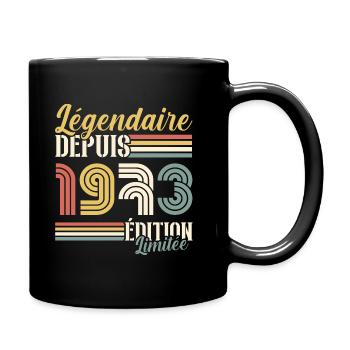 Légendaire Depuis 1973 - Mug uni - noir - Droite