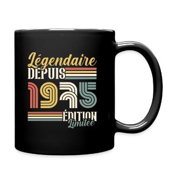 Légendaire Depuis 1975 - Mug uni - noir - Droite