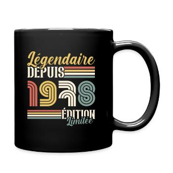 Légendaire Depuis 1978 - Mug uni - noir - Droite