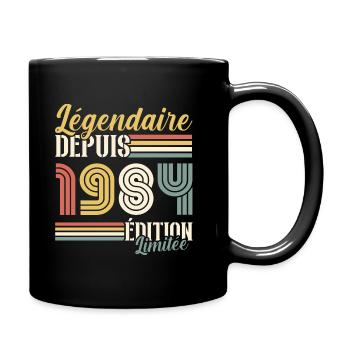 Légendaire Depuis 1984 - Mug uni - noir - Droite