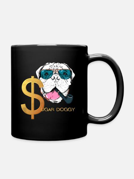 ZUCKER DOGGY - Tasse einfarbig - Schwarz