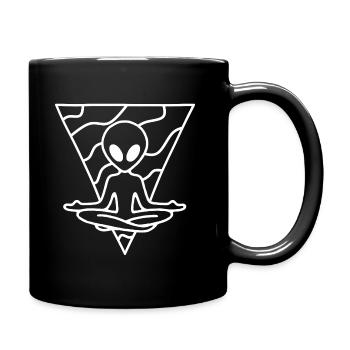 Alien dans - Mug uni - noir - Droite