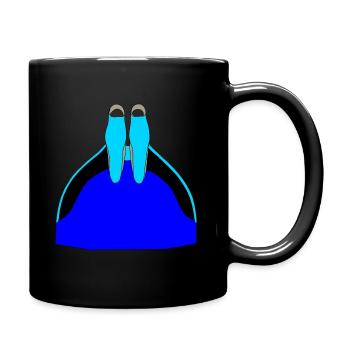 Monoflosse - Tasse einfarbig - Schwarz - Rechts