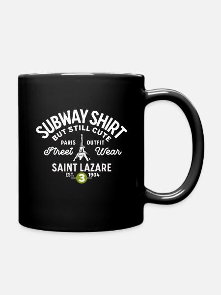 Suway shirt Parisstation St Lazare - Mug uni - noir