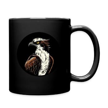 Balbuzard pêcheur Oiseau de proie - Mug uni - noir - Droite
