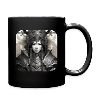 Fière Vierge de bouclier - Mug uni - noir - Droite