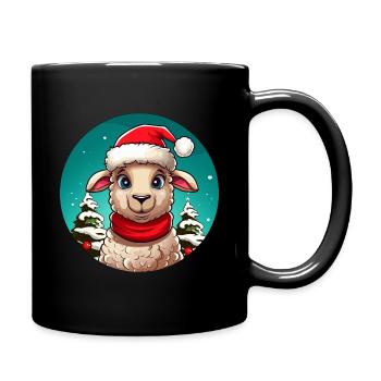 Noël des moutons - Mug uni - noir - Droite