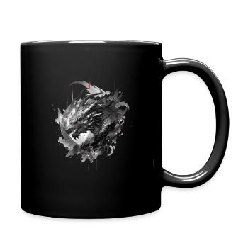 Mecha Tier Tiger Wolf Fuchs Pferd Cyborg - Tasse einfarbig - Schwarz - Rechts