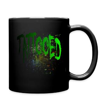 INKED BASTARDS TATTOO STUDIO TRIBAL INK farben - Tasse einfarbig - Schwarz - Rechts