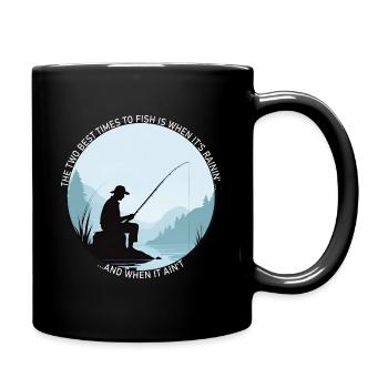 Angler Fishing Fishing - Full Colour Mug - black - Right