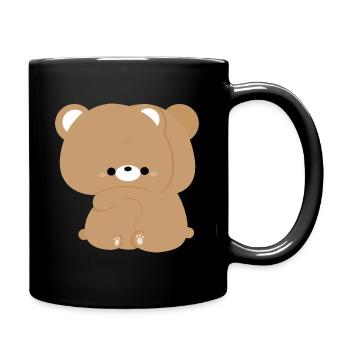 Amour de l’ours brun - Mug uni - noir - Droite