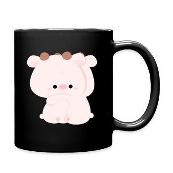 Cow Couple - Full Colour Mug - black - Right