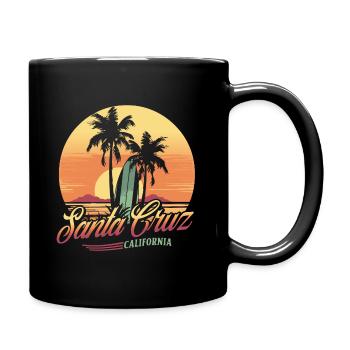 Santa Cruz, California - Full Colour Mug - black - Right