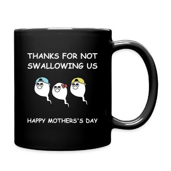 Happy Mother's Gag | , funny sayings - Full Colour Mug - black - Right