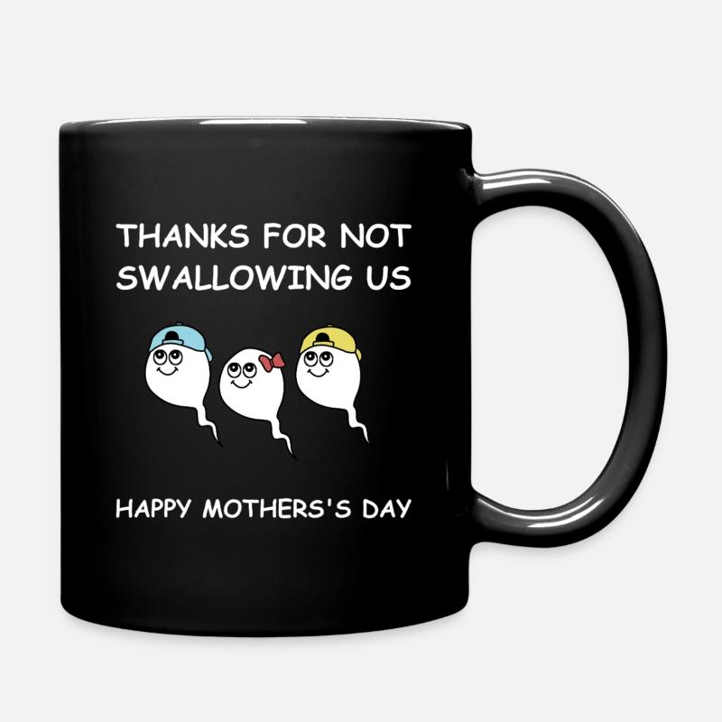 Le bâillon de la mère heureuse | , des dictons amusants - Mug uni - noir