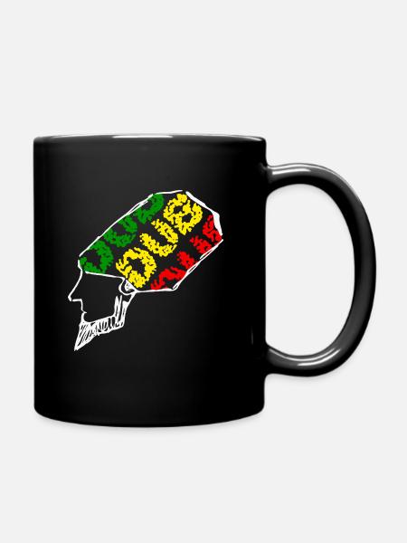 Dub Cap - Vert Jaune Rouge - Fond Sombre - Mug uni - noir