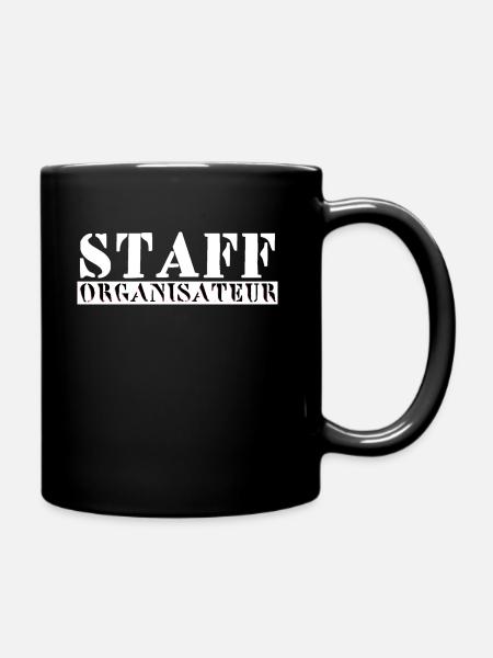 STAFF organisateur (dos) - Mug uni - noir