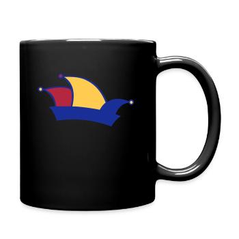 Carnival fools cap - Full Colour Mug - black - Right