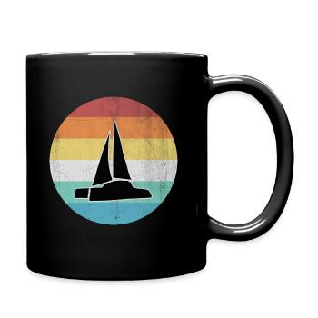 catamaran - Full Colour Mug - black - Right